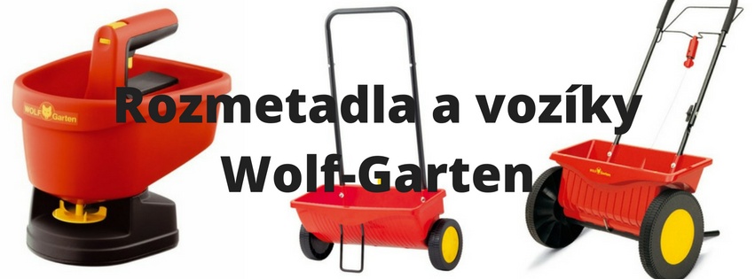 Rozmetadla a posypové vozíky Wolf-Garten